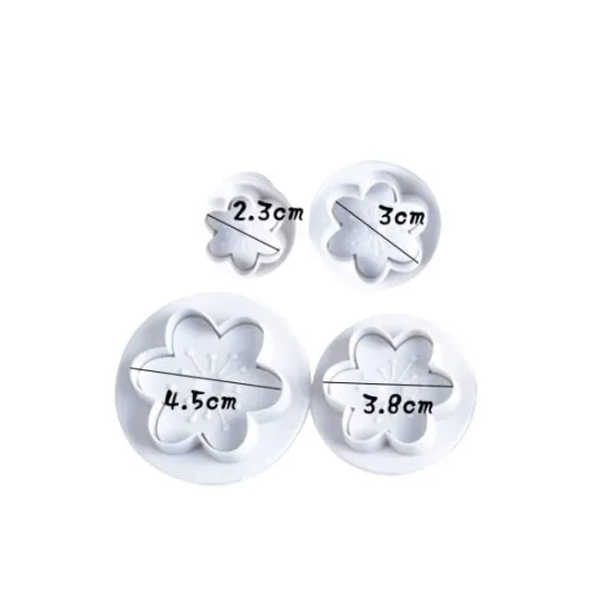 Set 4 decupatoare Flori de piersic
