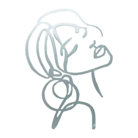 Toper tort "Chip fata"coc, argintiu