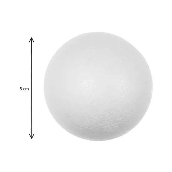 Bila polistiren Ø 4.8 cm 6/set