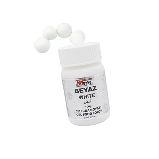 Colorant alimentar gel – concentrat 100g | Alb - MyBake