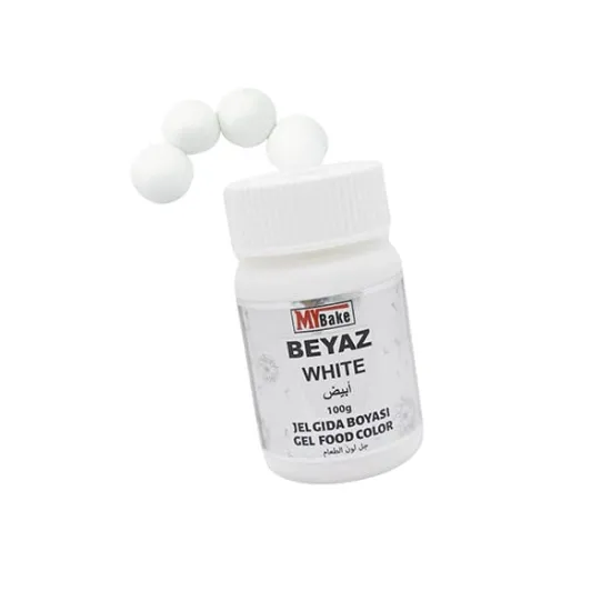 Colorant alimentar gel – concentrat 100g | Alb - MyBake