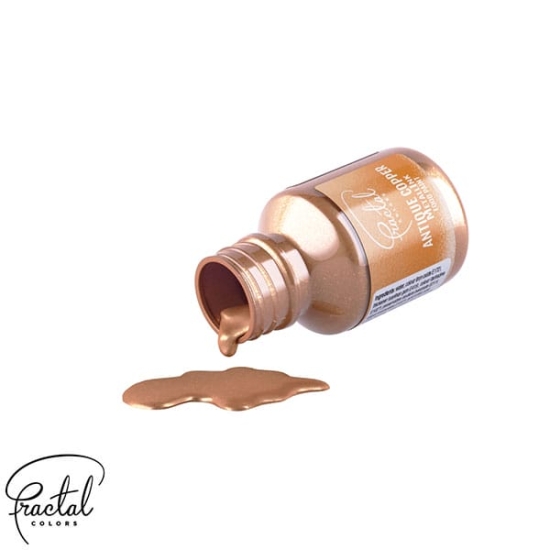 Colorant alimentar lichid metalizat Cupru antic 30g - Fractal