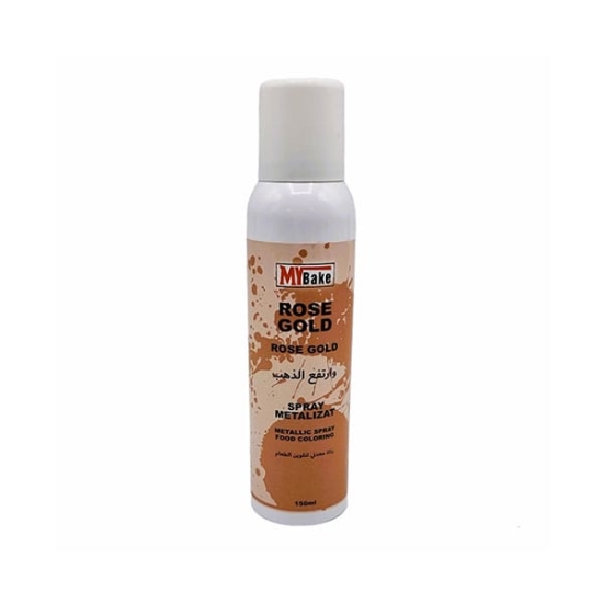 Colorant alimentar metalizat Spray 150 ML - Auriu roze, MyBake