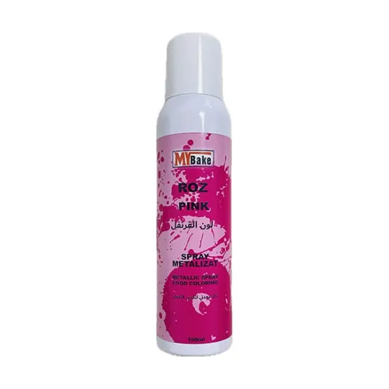 Colorant alimentar metalizat Spray 150 ML - Roz, MyBake