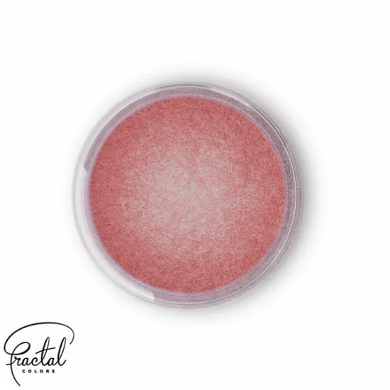 Colorant alimentar pudra roz cu sclipici SuPearl Shine Pink Flamingo, Fractal