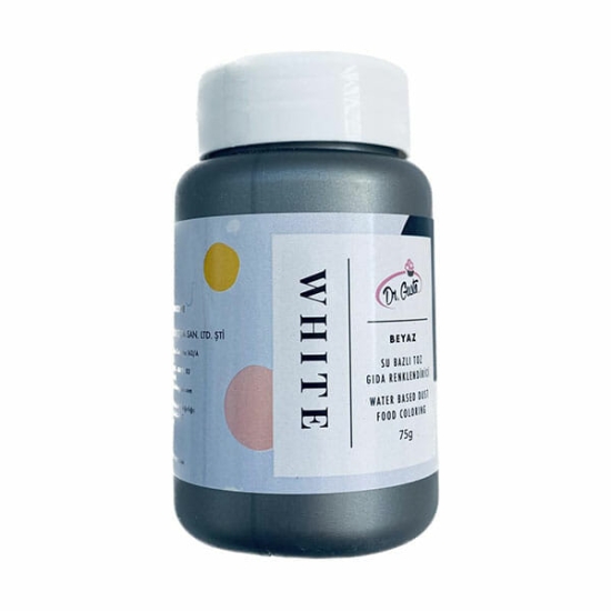 Colorant hidrosolubil pudra Alb, 75g Dr Gusto