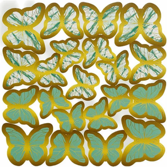 Decoratiuni fluturi din hartie, set 63 de decoratiuni MyBake