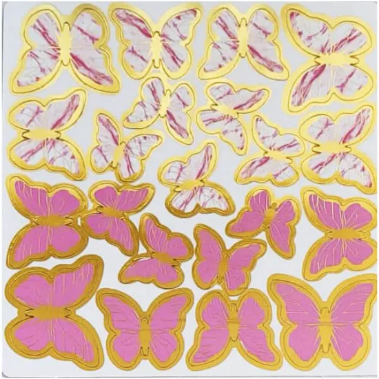 Decoratiuni fluturi din hartie, set 63 de decoratiuni MyBake