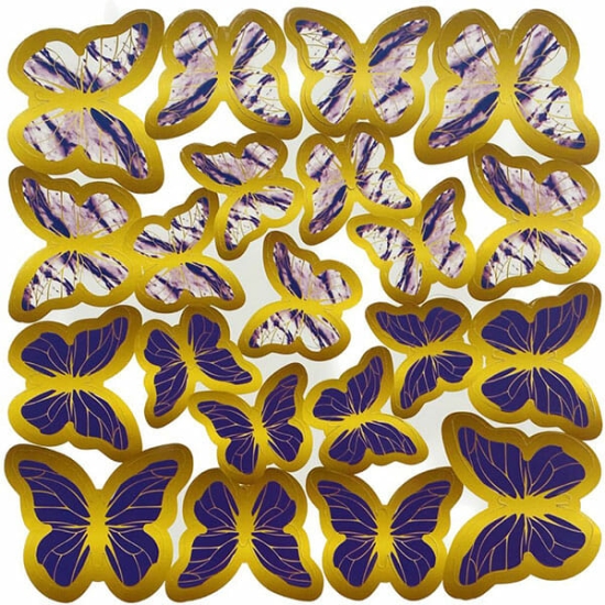 Decoratiuni fluturi din hartie, set 63 de decoratiuni MyBake