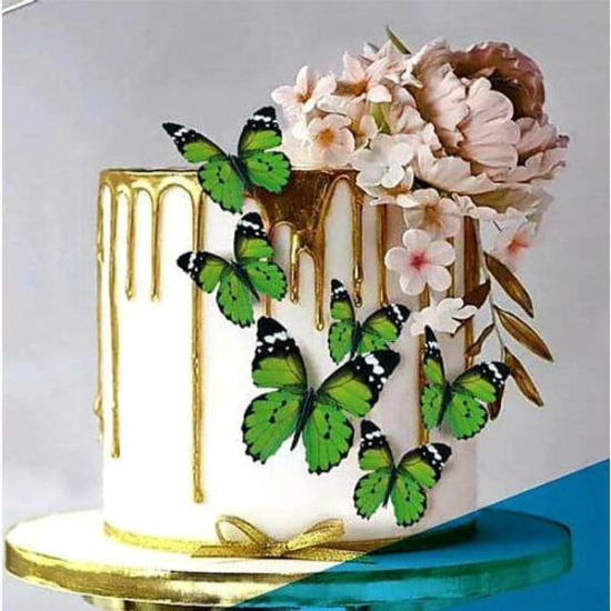 Decoratiuni fluturi din hartie, set 63 de decoratiuni