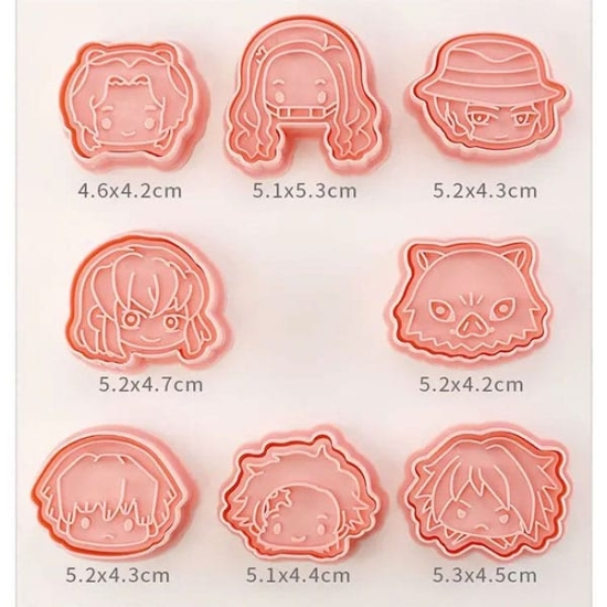 Decupatoare din plastic, model Anime