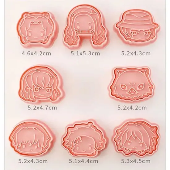 Decupatoare din plastic, model Anime