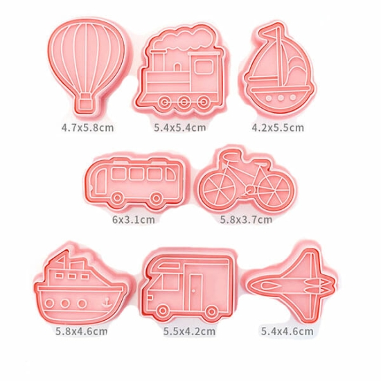Decupatoare din plastic, Vehicule