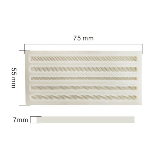 Forma din silicon, 5 modele de snur