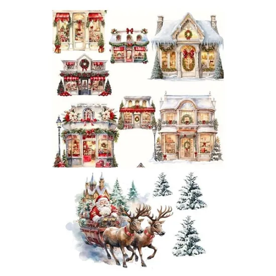 Imagine comestibila, Casute si Mos Craciun