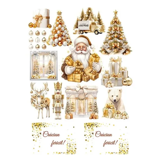 Imagine comestibila, colaj de Craciun