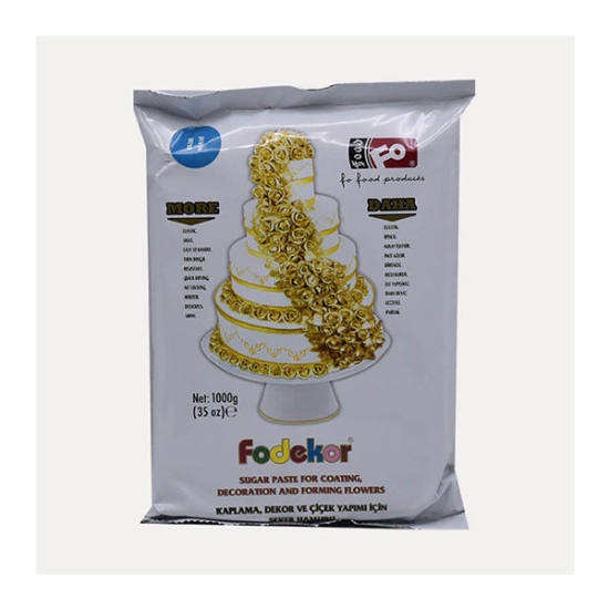 Pasta de zahar albastra Fodekor, 1 kg