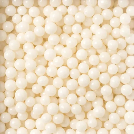 Perle de zahar albe stralucitor ⌀7 mm, 1kg Decora