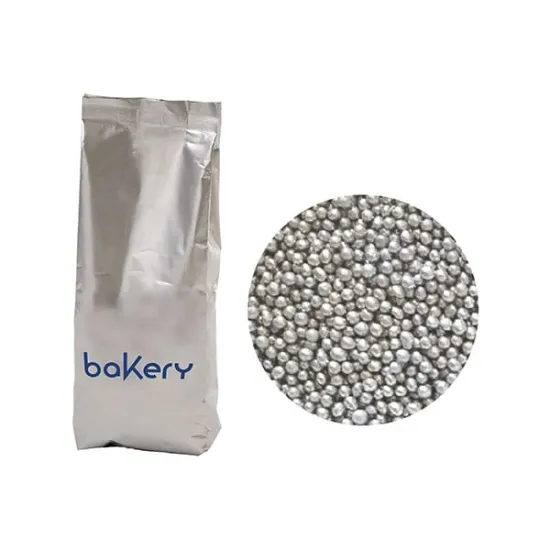 Perle de zahar argintii ⌀1.5 mm, 100g Decora