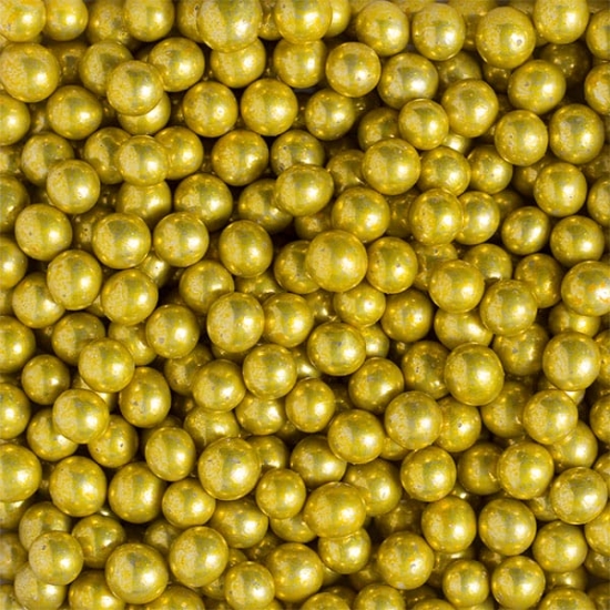 Perle de zahar aurii ⌀7 mm, 1kg Decora