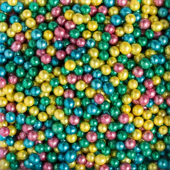 Perle de zahar colormix metalizat ⌀5 mm, 1kg Decora
