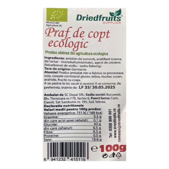 Praf de copt 100g, BIO RO-ECO-007