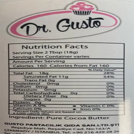 Unt de cacao 50g, Dr Gusto