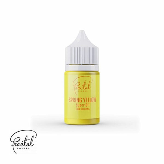Colorant alimentar galben pe baza de ulei, SuperOil Fractal Yellow 30 ml