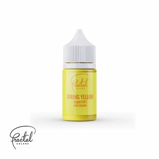 Colorant alimentar galben pe baza de ulei, SuperOil Fractal Yellow 30 ml