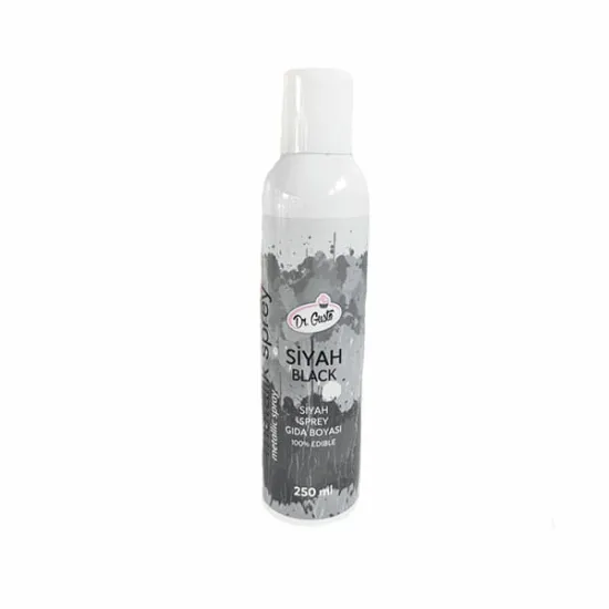 Colorant alimentar metalizat Spray 250 ML - negru / black, Dr Gusto