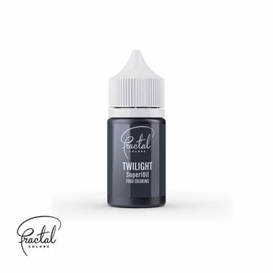 Colorant alimentar negru Twilight pe baza de ulei , SuperOil Fractal 30 ml