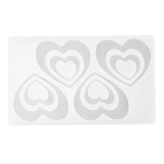 Forma din silicon pentru ciocolata, 4 Inimi