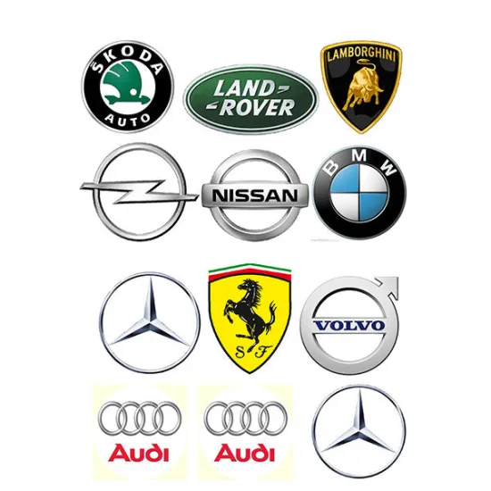 Imagine comestibila "Sigle masini"