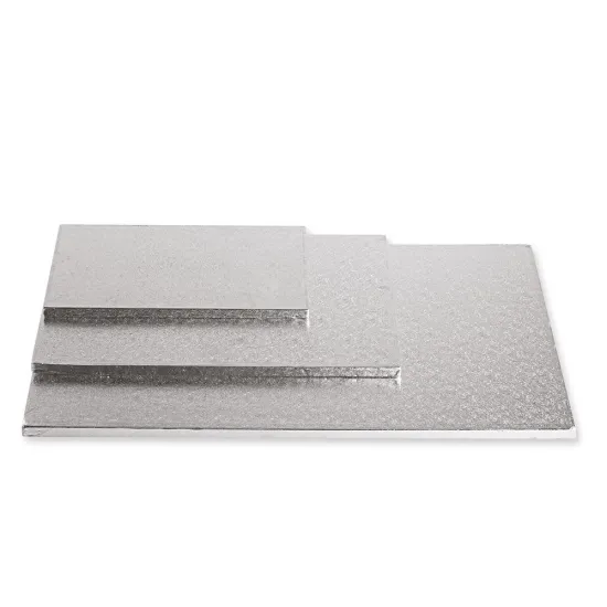 Platforma / Drum argintiu dreptunghiular grosime 1,2 cm