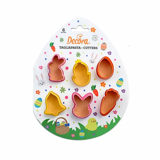 Set cu 6 decupatoare de Paste, Decora
