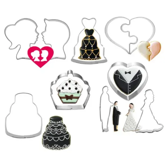 Set de 8 decupatoare metalice, model Miri