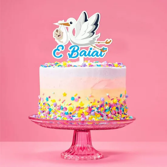 Toper tort pentru botez "Baieti"