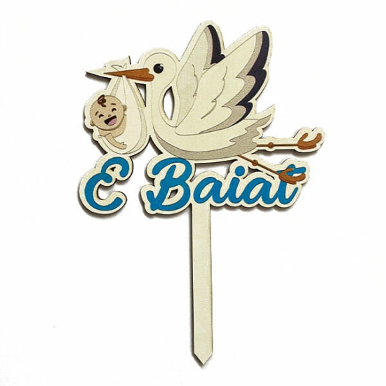 Toper tort pentru botez "Baieti"