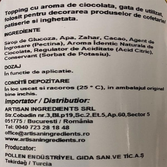 Toping cu aroma de CIOCOLATA, 1 kg - Vizyon