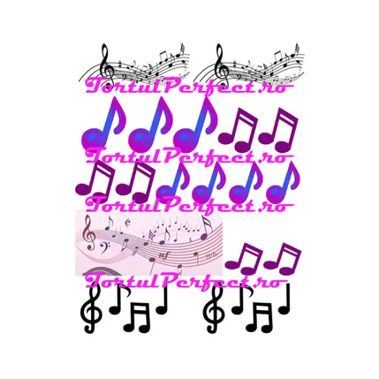 Imagine comestibila "Note Muzicale"