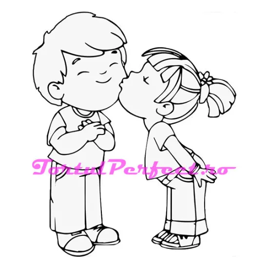 Imagine comestibila "Silueta Copii"