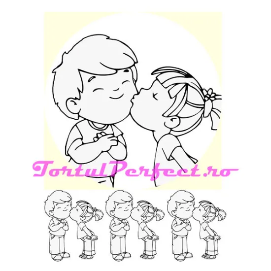 Imagine comestibila "Siluete Copii"