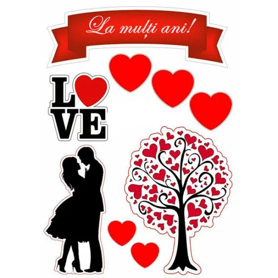 Imagine comestibila "Indragostiti"