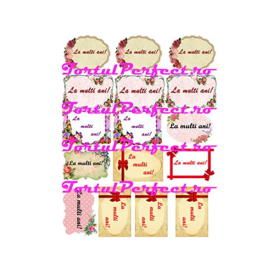 Imagine comestibila "La Multi Ani"