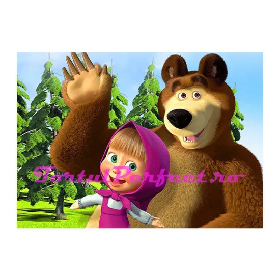 Imagine comestibila "Masha si Ursul"