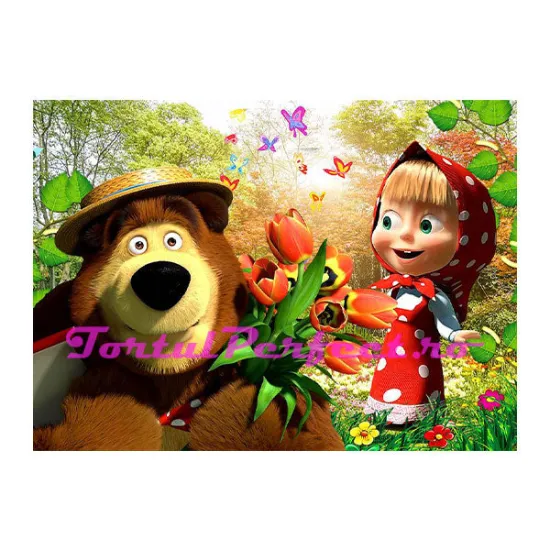 Imagine comestibila "Masha si Ursul"