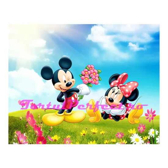 Imagine comestibila "Mickey si Minnie"