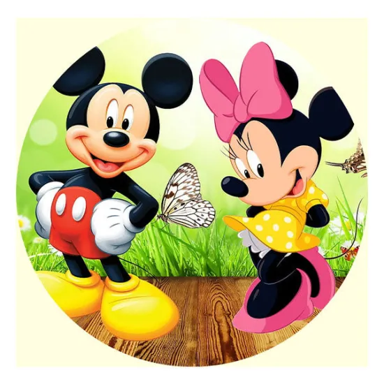 Imagine comestibila "Mickey si Minnie"