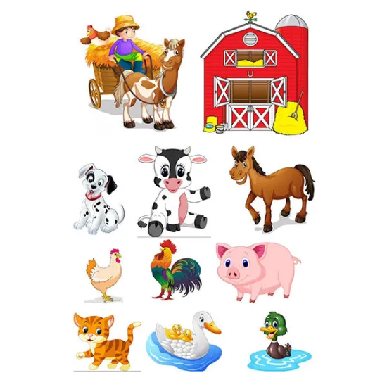 Imagine comestibila "Colaj Animale de la Ferma"