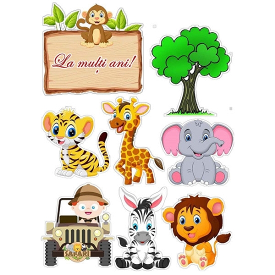 Imagine comestibila "Colaj Animale"